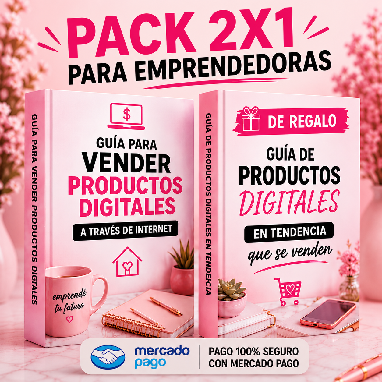 PACK EMPRENDEDORA 2X1 + 4 BONUS DE REGALO